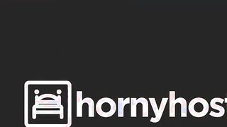 HORNYHOSTEL - No Time For Stories, It's Time For Interracial Sex With Latina Katrina Moreno