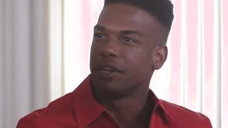 Barebacked black stud begs to get blasted with cum
