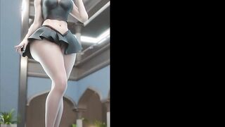 Athena Asamiya (The King of Fighters) - Triple bbcs Dicks inside Butt - 3d Hentai, Porn Comics, Sex Animation, Rule 34, 60 fps
