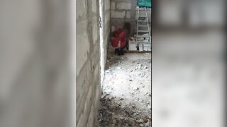 I entered a closed construction site and get caught by a security guard, for which he fisted me rough and fuck me