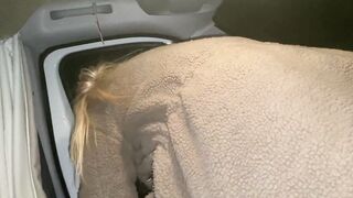 Cracky gets her nasty twat out for a lift home