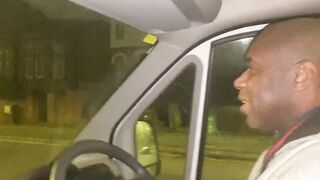 Cracky gets her nasty twat out for a lift home
