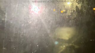Cracky gets her nasty twat out for a lift home