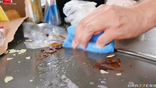 First to Clean or Cum Clip With Keiran Lee, Charlotte Sins - Brazzers Official