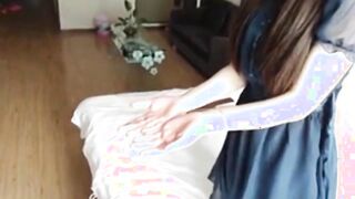 Ouch! that really hurts this chinese slut