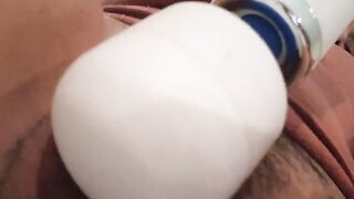 Cumming Rough On My Hitachi Wand & My Fingered