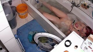 Caught taking a hot tub (no sound)