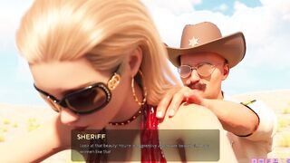 Fashion Bae Blonde inside Red Dress - 3d game