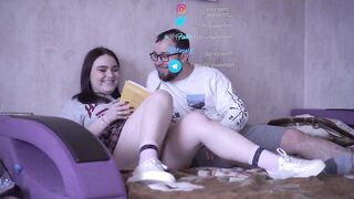 4k Step sister and stepson share a couch