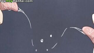 Hentai babe with huge boobs gets fucked