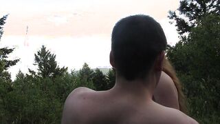 We get caught! Amateur Ginger pov Teenagers Gf Bj and Risky Facial