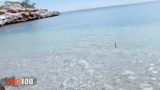 Irresistible cougar Tinkuska sodomized on the beach during a fishing trip