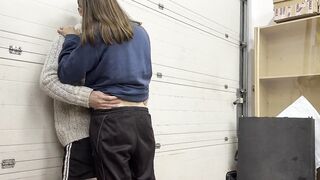 A quick fucked into the warehouse before getting caught