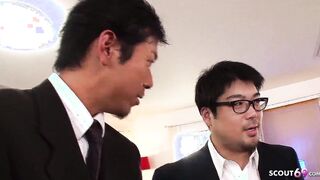 3 Small Japanese College Girls seduce to Cosplay Sex Party by