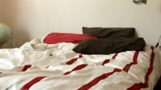 spying on my stepmom's morning masturbation