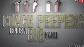 Coach Peepers Lends A Gigantic Hand Film With Jax Slayher, Jimmy Michaels, Clara Trinity - Brazzers Official