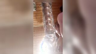Close up fucking machine