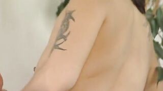 he fucks her very rough inside her leaking cunt