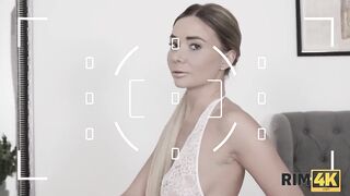 RIM4K. Sweet doll pleases photographer with oral sex and rim job
