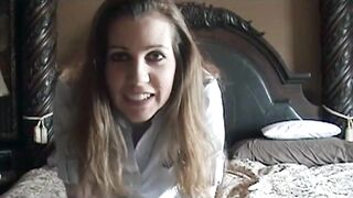 Shy Amateur Wifey Masturbates for Hubby