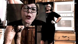 Domina Gf April - caning her slaves butt
