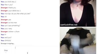 Super Sexy Dark Hair Showing her body and help dude cum