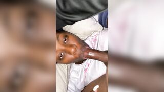 Forced face plowed cheating black facial