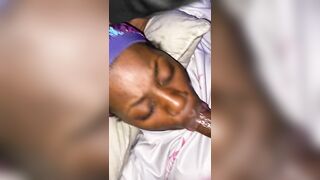 Forced face plowed cheating black facial
