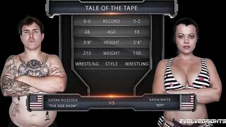 Nadia White Naked Wrestling Fight Dominates A Bro And Sits On His Face