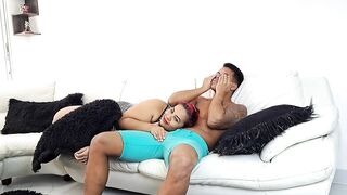 My stepmother gets turned on while we view movies