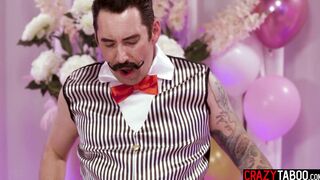 Hot big ass bride sucked big hard cock