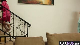 Tia Cyrus massaged her pervy stepdad