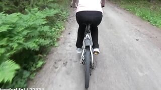 Cycling Trip Turn in Outside Fucking on the Bicycle