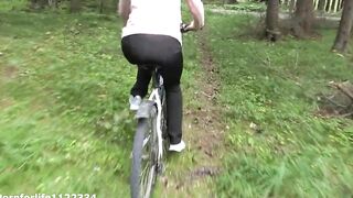 Cycling Trip Turn in Outside Fucking on the Bicycle