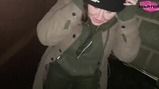 Cracky gets pissed on into the street