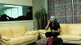 Vittoria Risi inside an anal tape with Omar Galanti's rough penis