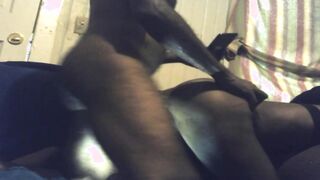 Twat Bent Over Banged From Behind Black Cougar