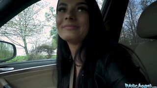 Outdoor Agent Shes a beauty hitchhiker with amazing melons and butt with appitite for penis