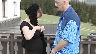 Big Titted grandma gets every dick rough with her long boobies!