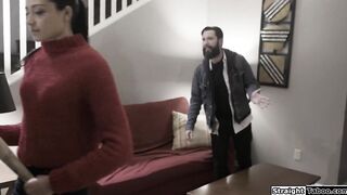 Small tits babe lets a hacker fuck her