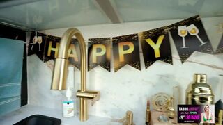 Slutty Step Cougar Uses My Penis for Her New Years