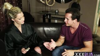 Stress relief with horny big tits MILF