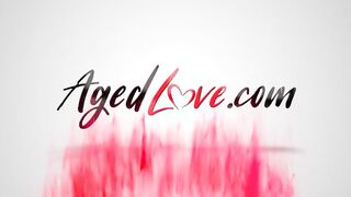 AGEDLOVE Stunning Old Body Of Violette Love Get Rough Excersise With Long Johnny