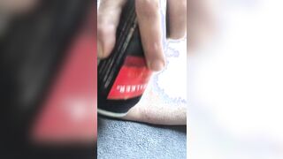 freaky mom has New years eve last play of the year close up tease with cold can