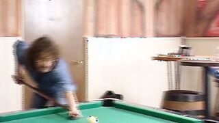 punched into the vagina while having fun billiards