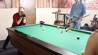punched into the vagina while having fun billiards