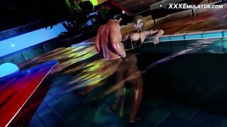 3D Hentai Pool Under Water Sex Game Animation