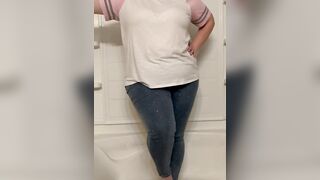 Goddess sluts struggles to hold her full bladder