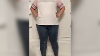 Goddess sluts struggles to hold her full bladder