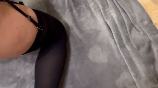 Long butt BLONDE getting DEEP ANAL. No mercy for her ASSHOLE